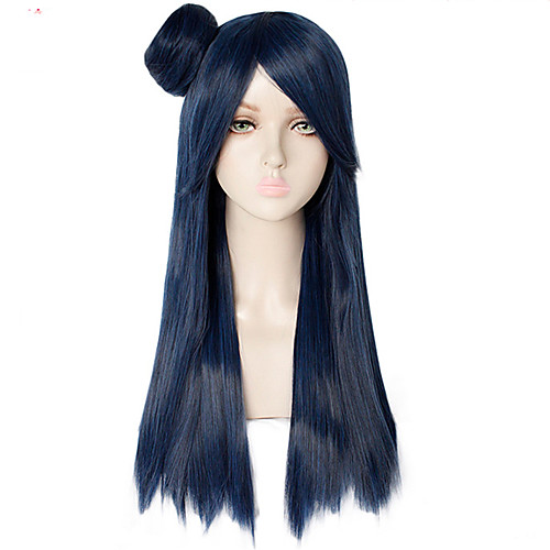 

Lovelive Tsushima Yoshiko Cosplay Wigs Women's Side bangs 26 inch Heat Resistant Fiber kinky Straight Black Black Anime