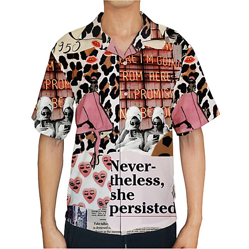 

Men's Daily Shirt - Color Block Blushing Pink