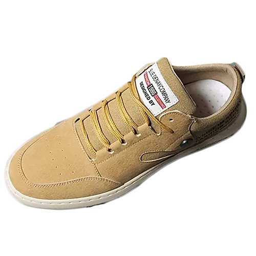

Men's Mesh / PU Spring & Summer Casual Sneakers Non-slipping Slogan Khaki / Black / Beige