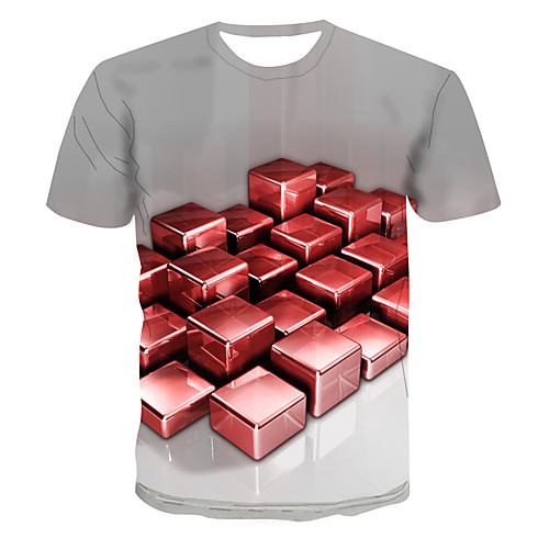 

Men's Daily Basic T-shirt - 3D Red