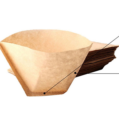 

Special filter paper for American drip machine Natural color 102 filter paper Hand-made coffee filter paper No drift 100 sheets 1 pack