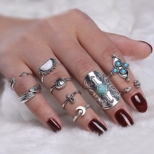 

Women's Ring 1 set Gold Silver Alloy Elegant Holiday European Festival Jewelry