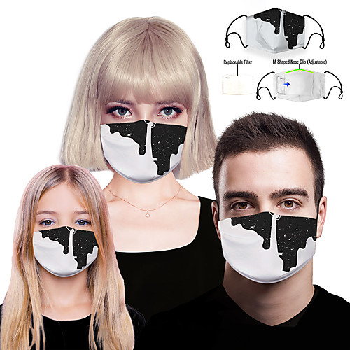 

Mask Filter Element Women's Polyester Spandex One-Size Rainbow 1pc / pack Adults Layered Mesh Sport Home All Seasons