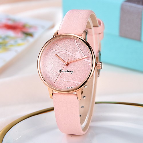 

Ladies Quartz Watches Casual Fashion Black Red Pink Alloy Chinese Quartz Light Brown Lace Blushing Pink Red New Design Casual Watch 1 pc Analog One Year Battery Life
