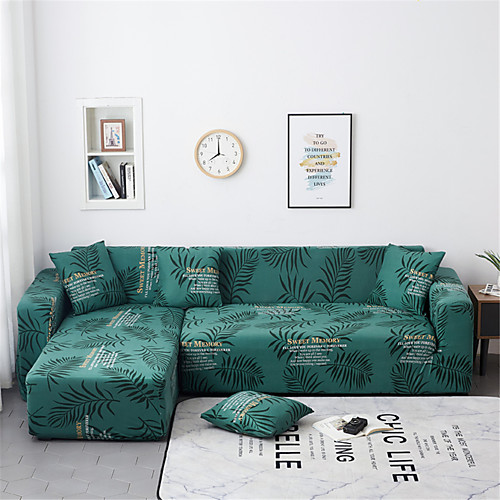 

Sofa Cover Romantic Yarn Dyed Polyester / Cotton Blend Slipcovers