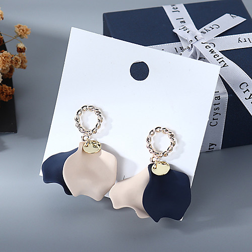 

Women's Drop Earrings Leaf Simple Earrings Jewelry Yellow / Blue For Date Vacation Street Festival 1 Pair