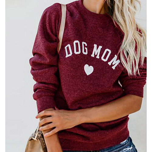 

Women's Basic Activewear Set - Letter Wine S