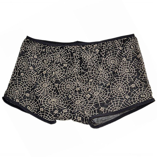 

Men's Print Boxers Underwear - Normal Low Waist Yellow Black One-Size