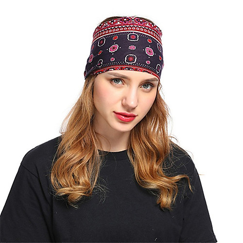 

Fabric Headbands Durag Sports Adjustable Bowknot For Holiday Street Bohemian Style Sporty Dark red Blushing Pink 1 Piece / Women's