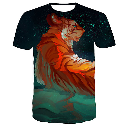 

Men's Daily T-shirt - 3D Print Green