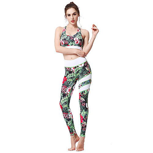 

Activewear Outfits / Yoga Women's Daily Wear / Running POLY / Milk Fiber Pattern / Print / Gore Natural Top
