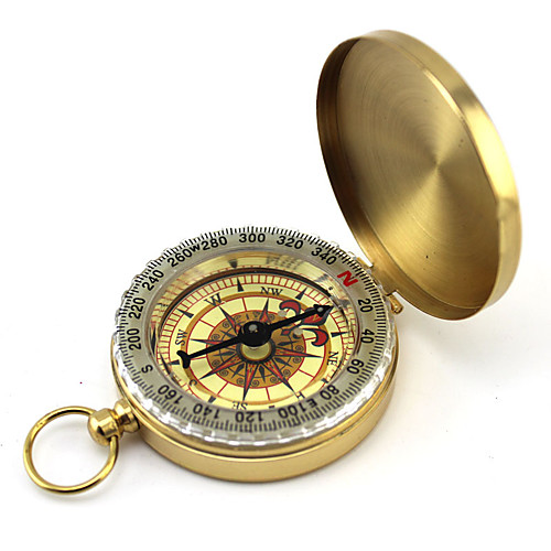 

Compasses Compass Suitable for Vehicles Rustproof Coppery Camping / Hiking Camping / Hiking / Caving Traveling 1 pcs Gold