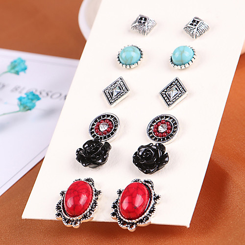 

Women's Earrings Holiday Wedding Birthday Romantic Earrings Jewelry Red For Date Street Festival 1 set