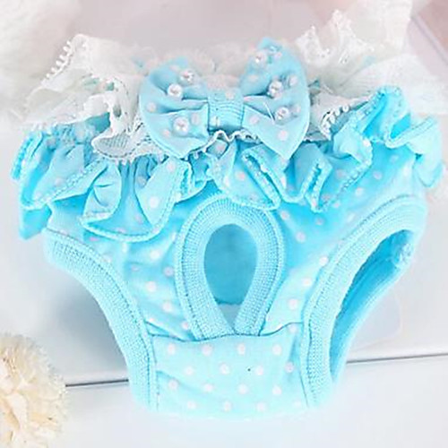 

Rodents Dog Cat Pants Dog Clothes Yellow Blue Costume Terylene Bowknot Sweet Style Casual / Daily