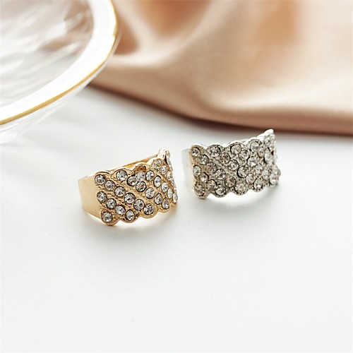 

Women's Ring 1pc Gold Silver Alloy Elegant Holiday European Festival Jewelry