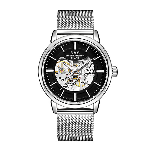 

Men's Dress Watch Quartz Stylish Titanium Alloy Silver 30 m Casual Watch Analog Casual Cool - White Black One Year Battery Life / Stainless Steel