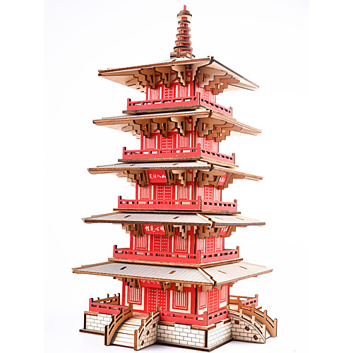 

3D Puzzle Paper Model Model Building Kit Famous buildings Chinese Architecture DIY Classic Chinese Style Unisex Toy Gift