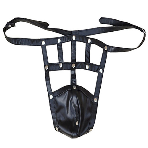 

Men's Cut Out G-string Underwear - Normal Low Waist Black One-Size