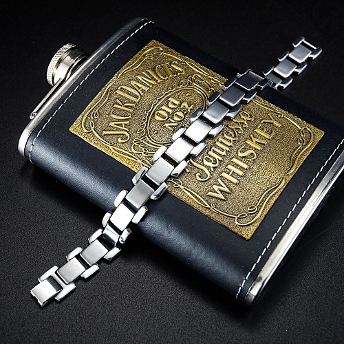

Men's Chain Bracelet Bracelet Link Bracelet Thick Chain Fashion Stylish Simple Punk European Rock Titanium Steel Bracelet Jewelry Silver For Anniversary Sport Formal Date Festival