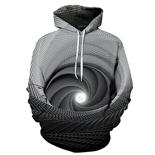 

Men's 3D Print / Casual Hoodie - 3D / Cartoon / Character Black US32 / UK32 / EU40