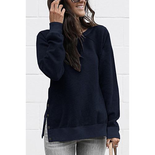 

Women's Basic Sweatshirt - Solid Colored Army Green S