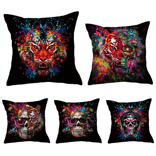 

5 pcs Throw Pillow Simple Classic 4545 cm Cushion Vintage Circle Cover Sofa Home Decor Throw Pillow Case