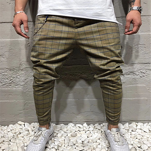

Men's Basic Jogger Pants - Striped Classic Wine Army Green Light gray US32 / UK32 / EU40 US34 / UK34 / EU42 US38 / UK38 / EU46