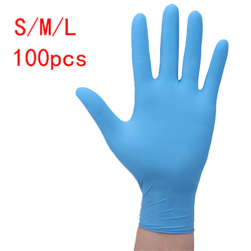 

100PCS Disposable Latex Gloves Rubber Gloves Cleaning Gloves Work Gloves