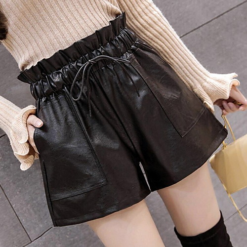 

Women's Basic Shorts Pants - Solid Colored Black S M L