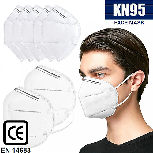 

20 pcs KN95 CE Approved Face Mask Respirator Protection In Stock CE Certified Certification White