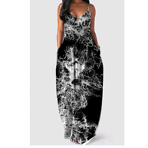 

Women's Floral Black Dress Elegant Summer Shift Floral M L