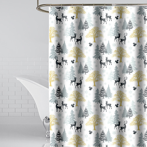 

Fawn Waterproof Shower Curtain Polyester Antibacterial Mildew 180 180