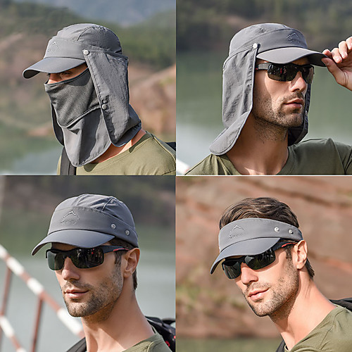 

Fishing Hat Fisherman Hat Hiking Hat Hat 1 PCS Portable Sunscreen UV Resistant Breathable Solid Color Cotton Autumn / Fall Spring Summer for Women's Camping / Hiking Hunting Fishing Dark Grey Purple