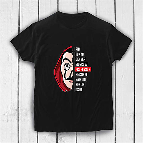 

Inspired by la casa de papel Dali Cosplay Costume T-shirt Pure Cotton Print Printing T-shirt For Men's / Women's