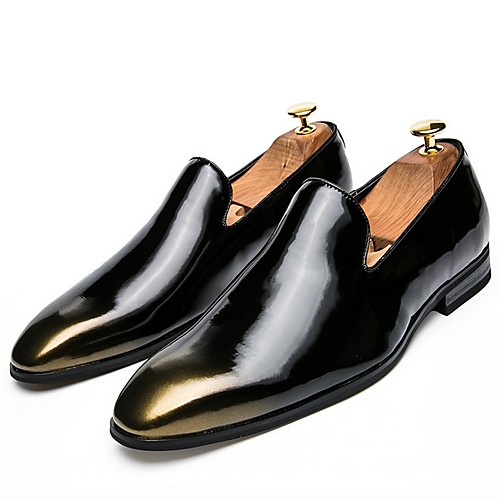 

Men's PU Spring & Summer Classic Oxfords Red / Gold / Black
