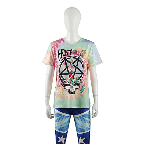 

Inspired by Galaxy T-shirt Terylene Cool Skulls Printing T-shirt For Men's / Women's