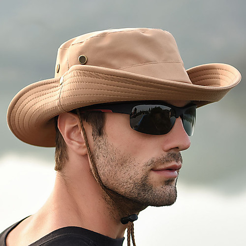 

Hiking Hat Fishing Hat Fisherman Hat Hat 1 PCS Portable Sunscreen UV Resistant Breathable Solid Color Cotton Autumn / Fall Spring Summer for Men's Camping / Hiking Hunting Fishing Army Green Dark