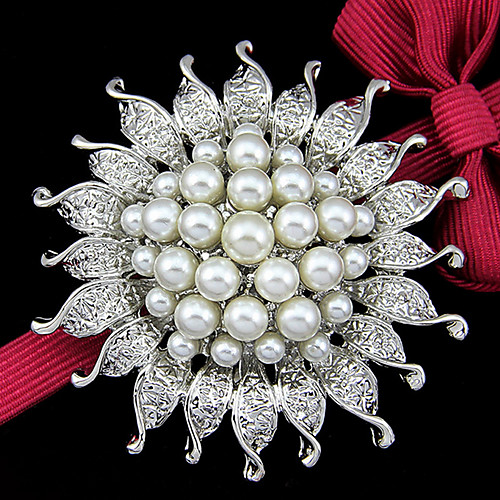 

Diamond Brooches Stack Flower Unique Design Elegant European Korean Fashion Brooch Jewelry Royal Blue White For Formal Evening Wedding Party Quinceañera & Sweet Sixteen Birthday Party Festival