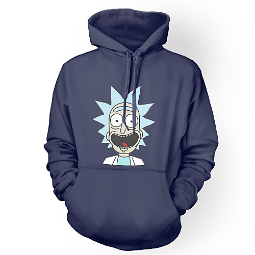 

Inspired by Rick and Morty Hoodie Polyster Print Printing Hoodie For Men's / Women's