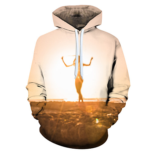 

Men's 3D Print / Casual Hoodie - 3D / Cartoon / Character Rainbow US32 / UK32 / EU40