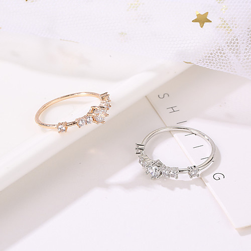 

Women's Ring 1pc Gold Silver Alloy Elegant Holiday European Festival Jewelry