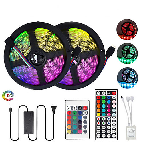 

10m Flexible LED Light Strips 300 LEDs SMD5050 Multi Color Decorative / TV Background 12 V