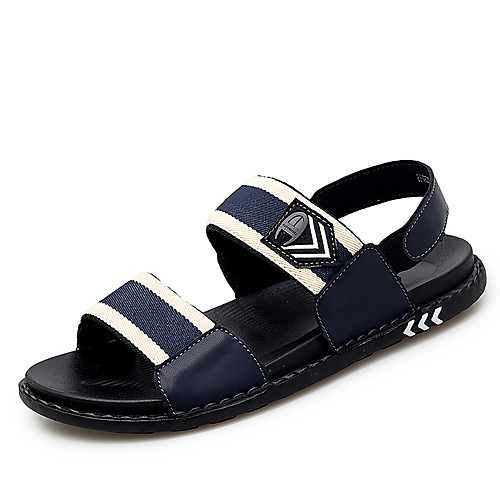 

Men's Nylon Fall / Spring & Summer Casual Sandals Breathable Color Block Blue / Black