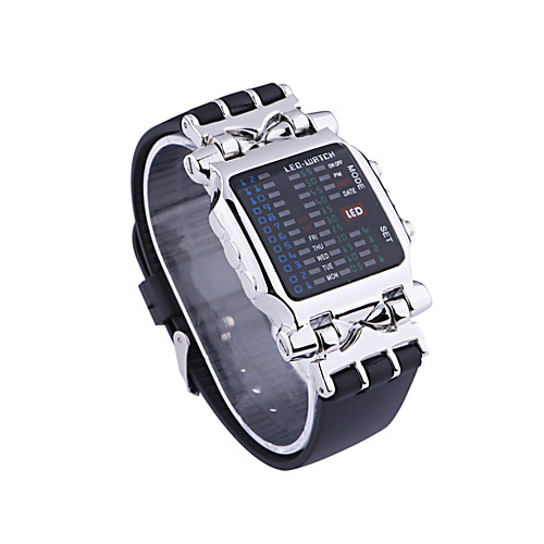 

Unisex Digital Watch Digital Vintage Style Stylish Stainless Steel Black 30 m Water Resistant / Waterproof Calendar / date / day LED Light Digital Casual Vintage - Black / Silver Two Years Battery