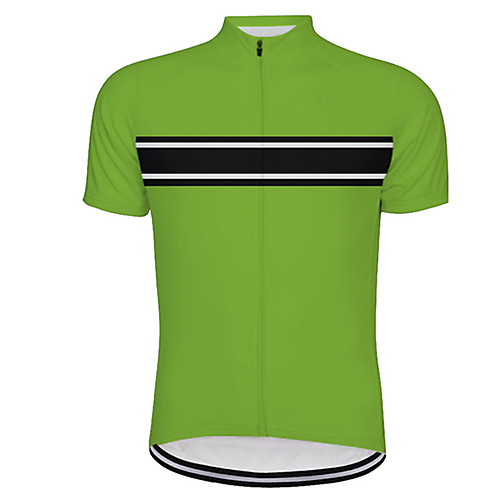 

21Grams Men's Short Sleeve Cycling Jersey Red and White Black / Green Bike Jersey Top Mountain Bike MTB Road Bike Cycling UV Resistant Breathable Quick Dry Sports Clothing Apparel / Stretchy