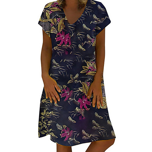 

Women's Blushing Pink Brown Dress Elegant Shift Geometric S M