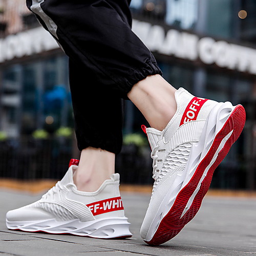 

Men's Elastic Fabric Spring & Summer Casual Athletic Shoes Red / Orange / Green