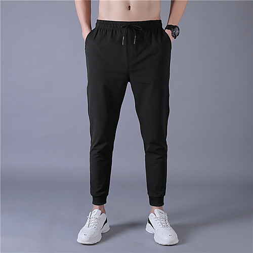 

Men's Hiking Pants Outdoor Breathable Quick Dry Soft Stretchy Pants / Trousers Bottoms Hunting Fishing Climbing Grey Black M L XL XXL XXXL Standard Fit / Wear Resistance