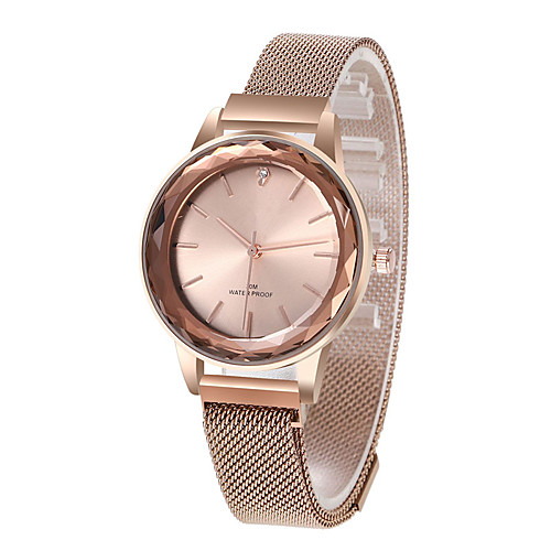 

Women's Quartz Watches Diamond Sparkle Fashion White Silver Multi-Colored Stainless Steel Chinese Quartz Rose Gold WhitePink Silver Water Resistant / Waterproof Diamond 30 m 1 pc Analog One Year