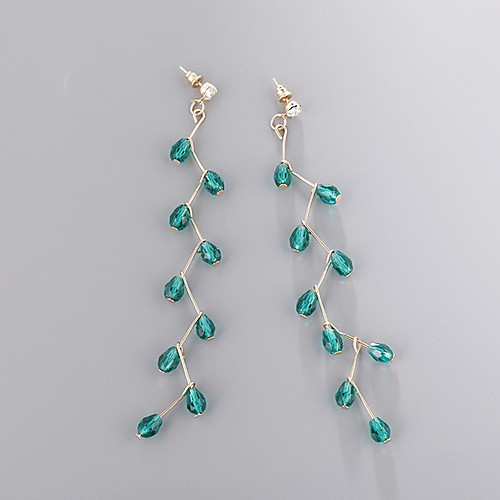 

Women's Earrings Holiday Wedding Birthday Romantic Earrings Jewelry Green For Date Street Festival 1 Pair